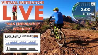 Free Scenic Mountain Bike Spin Video for Indoor Cycling. Sedona Virtual Instructor Max Endurance 60