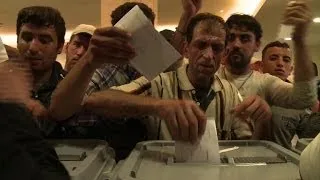 Syrians in Beirut stream to their embassy to vote