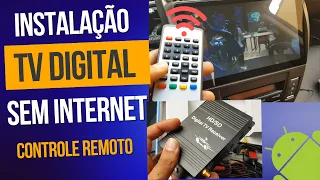 Como Instalar TV Digital com controle remoto em uma central multimidia Android Sem Internet