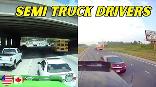 OMG Moments Caught By Semi Truck Drivers  - 3