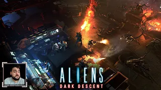 Лучшая игра по Чужим? Aliens: Dark Descent, стрим 2 (PC, 2023)