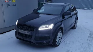 Передние фары и задние фонари AUDI Q7 4L LED с ALI (видео 3)