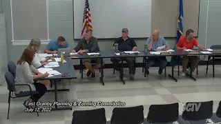 East Granby Planning & Zoning Commission Meeting - 07-12-22