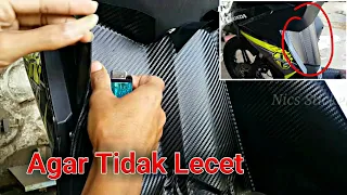 Cara pasang Skotlet Karbon 3d Pada Dashboard Honda Beat Dengan Korek