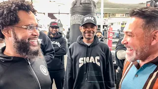 De La Hoya CRASHES Devin Haney workout to SCOUT GAME PLAN for Ryan Garcia & CLOWNS Hearn Absence