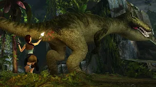 Tomb Raider Remastered Lara VS Dinosaurs