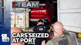 Stolen vehicles seized at Port of Baltimore, CBP says