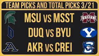 College Basketball Picks & Predictions Today 3/21/24 | NCAAB Picks Today