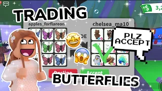 WHAT PEOPLE TRADE FOR BUTTERFLY IN ADOPT ME ROBLOX