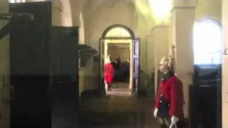 London's Queens Life Guards behind the scene's at Horseguards (things you dont see)