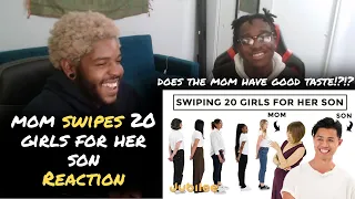 Mom Swipes 20 Girls for Her Son | Versus 1 |Reaction