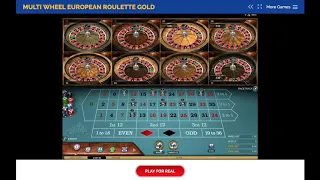 Roulette Strategy 2019 (Video 24) 2nd Column Multi Wheel Roulette With Money Management System