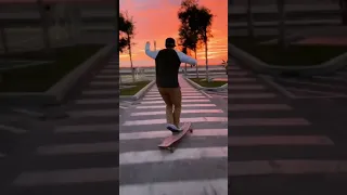 Beautiful Sunset Longboard Dancing Sesh