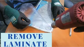 How to Remove Laminate From Any Document | Protect Your Document | DYI (2021)