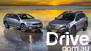 Subaru Outback vs Volkswagen Passat Alltrack | Drive.com.au