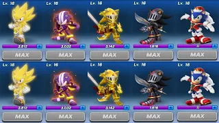 Sonic Forces (Super Sonic, Darkspine, Excalibur, Lancelot Shadow, Snowdrift Sonic) Max Level Special