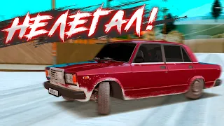 ВЕЗУЧИЙ НЕЛЕГАЛ на ВАЗ 2107!!! MTA RUSSIAN DRIFT PARADISE