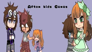 Afton kids Genes//Past William and Mrs.Afton//