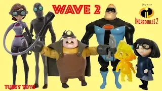 Incredibles 2 Movie Toys Huge Haul WAVE 2 Poseable Action Figures Full Set Jakks Pacific Tubey Toys