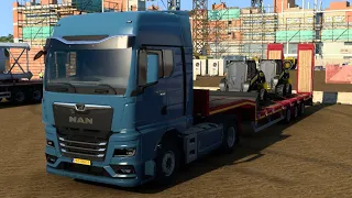 Euro Truck Simulator 2  Shipping Skidsteer New Holland from Rotterdam to Carlisle 321KM