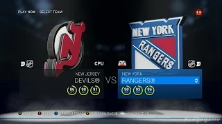 NHL 16 Gameplay - New Jersey Devils VS New York Rangers - Full Game [ HD ]