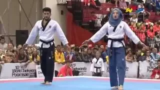 Taekwondo Dünya şampiyonu Emirhan ve kübra'nın müthiş performansı