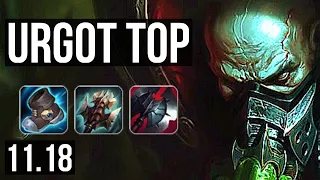 URGOT vs TAHM KENCH (TOP) | 9/0/6, 2.3M mastery, 1700+ games, Legendary | NA Diamond | v11.18