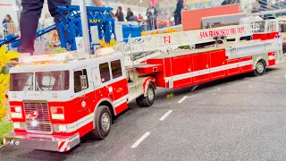 BEST OF FIRETRUCKS! HUGE RC FIRE TRUCK COLLECTION!! RC MODEL FIRETRUCKS, RC FIRE RESCUE OPERATIONS