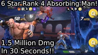 6 Star Rank 4 Absorbing Man In LOL With And Without Suicide Masteries! | Marvel Contest Of Champions