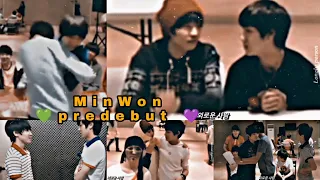 Meanie/Minwon couple //Predebut sweet moments compilation 💜💚//