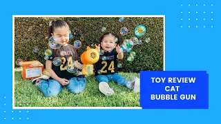 Toy review || cat bubble gun