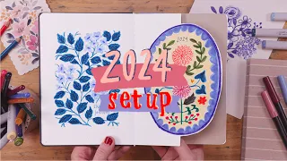 2024 Yearly Bujo Setup | How To Bullet Journal For Beginners