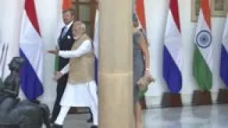 Netherlands royals meet Indian Prime Minister