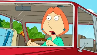 Lois hits Doug with her car Family guy