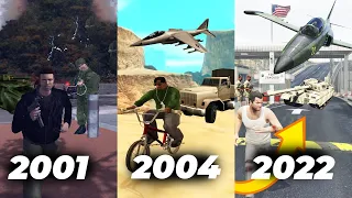 Evolution of Military Base Logic in GTA Games ( 2001-2022 )