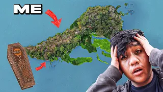 Overnight on a Haunted Cemetery Island ALONE! (extreme) || ISLAND SERIES ep. 2