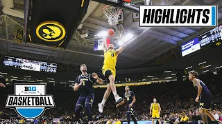 Michigan at Iowa | Extended Highlights | Big Ten Men's Basketball | Jan. 12, 2023