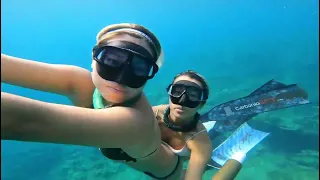 Memorable Bikini Diving with Girl Friend