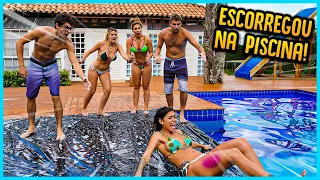 ELA TENTOU CHAMAR ATENÇÃO DO EX E DEU RUIM NA PISCINA!! [ REZENDE EVIL ]