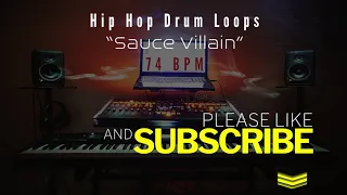 Free Hip Hop Drum Loop "Sauce Villain" - 74 BPM