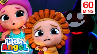 Don't Be Afraid Of Halloween | Little Angel - Kids Cartoons & Songs | Healthy Habits for kids