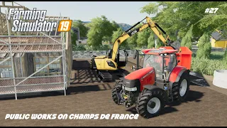 JCB JS130 | Public Works | Champs de France | Farming Simulator 19 | Episode 27
