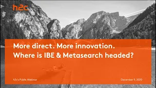 h2c Webinar IBE & Metasearch Study Key Findings