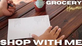 LET'S WRITE THE GROCERY LIST | HAWAII GROCERY SHOP WITH ME