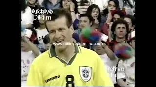 Diego Maradona en Futbol 5: Argentina vs Brasil - Primer Tiempo (Año 1994) DiFilm