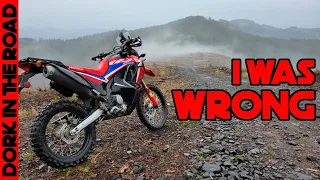 Soggy, Slippery, and SURPRISING First Off Road Ride on the Honda CRF300L Rally