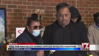 Vigil held for man killed in Raleigh police shooting along I-440