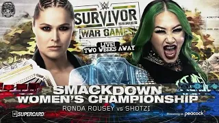WWE  Survivor Series War Games 2022: Ronda Rousey vs. Shotzi (Official Match Card)