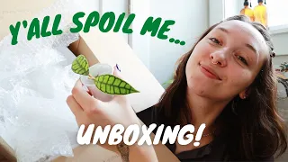 RARE HOYA AND PHILODENDRON UNBOXING! | got a wishlist houseplant  and converted to hoya head 😵‍💫