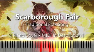 Scarborough Fair (Traditional Folk Song) - Synthesia / Piano Tutorial